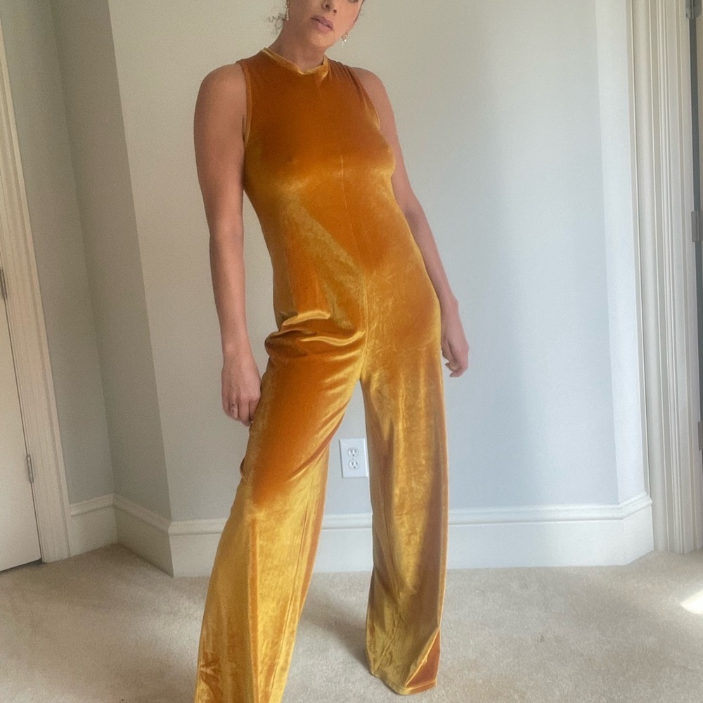 Zara Velvet Jumpsuit